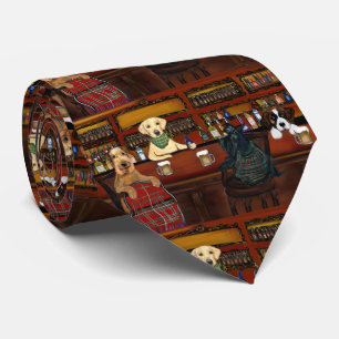 AIREDALE TERRIER & FRIENDS NECK TIE