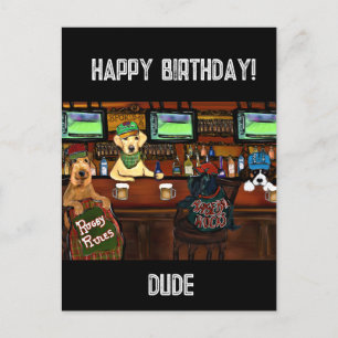 AIREDALE TERRIER & FRIENDS Postcard