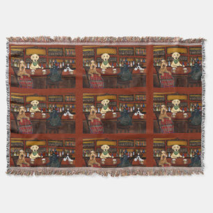  AIREDALE TERRIER  & FRIENDS       THROW BLANKET