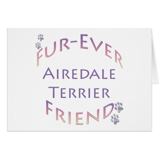 Airedale Terrier Furever Cards (Front Horizontal)