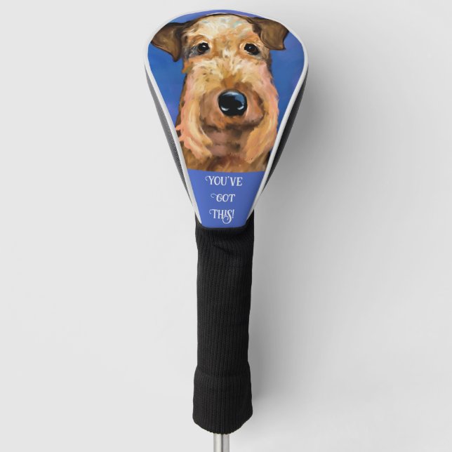  AIREDALE TERRIER            GOLF HEAD COVER (Front)