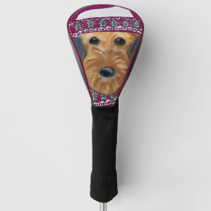 AIREDALE TERRIER GOLF HEAD COVER