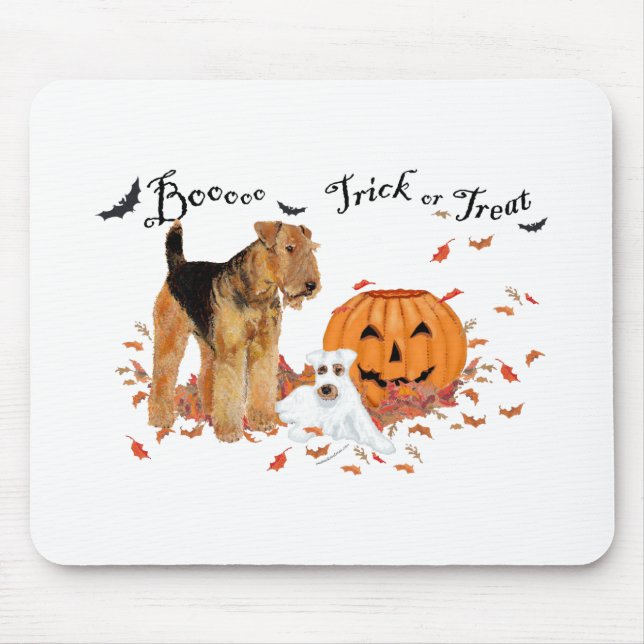 Airedale Terrier Halloween Mouse Pad (Front)