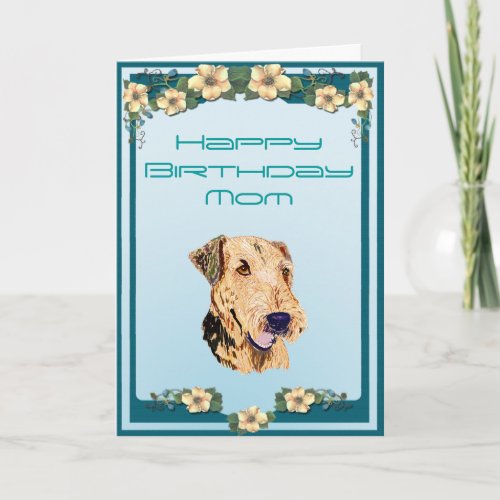 Airedale Terrier Happy Birthday Card