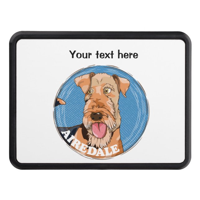 Airedale Terrier Hitch Cover (Front)