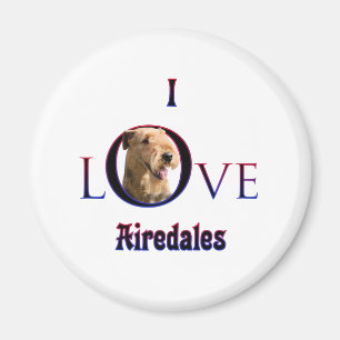 Airedale Terrier I Love Magnet
