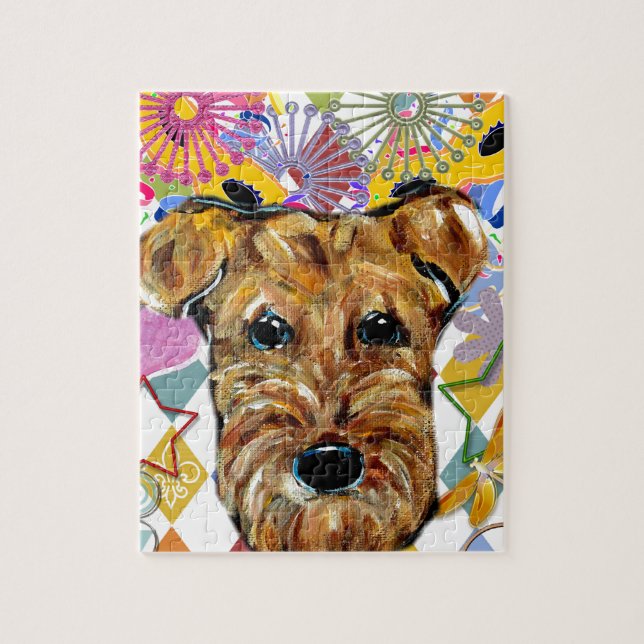 AIREDALE TERRIER JIGSAW PUZZLE (Vertical)