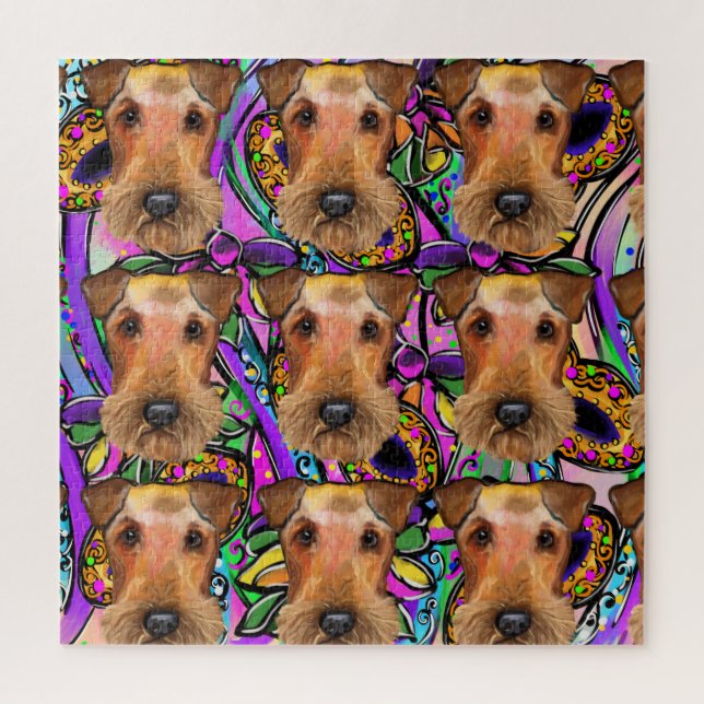 AIREDALE TERRIER  JIGSAW PUZZLE (Vertical)