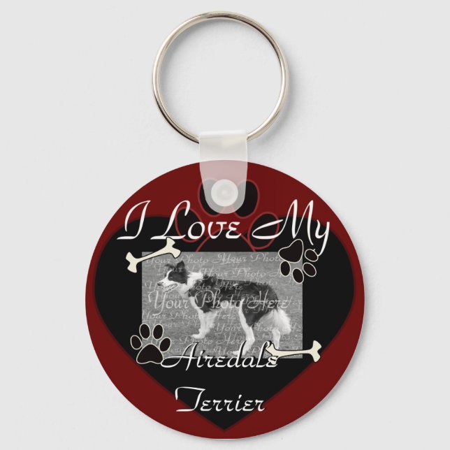 Airedale Terrier Keychain (Front)