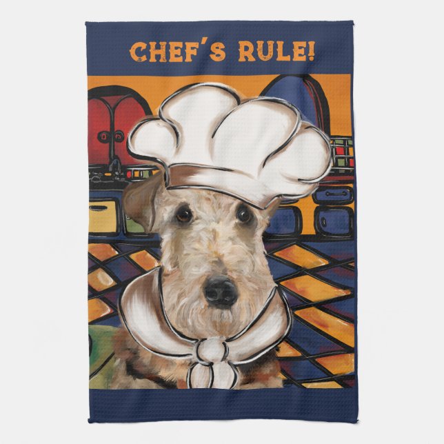  AIREDALE TERRIER        KITCHEN TOWEL (Vertical)