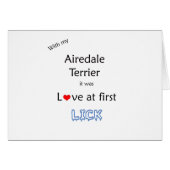 Airedale Terrier Lick Design (Front Horizontal)