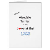 Airedale Terrier Lick Design (Front)
