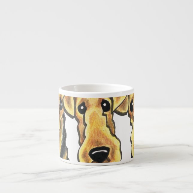 Airedale Terrier Lover Espresso Cup (Front)
