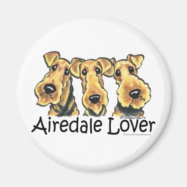 Airedale Terrier Lover Magnet (Front)