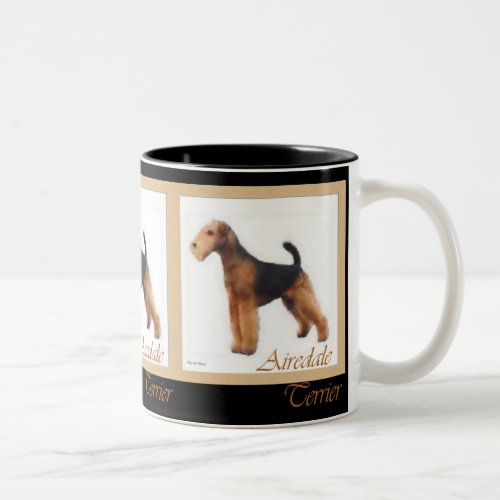 Airedale Terrier Lovers Gifts Two_Tone Coffee Mug