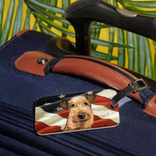  AIREDALE TERRIER    LUGGAGE TAG