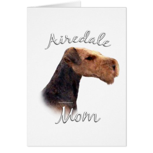 Airedale Terrier Mom 2 Cards (Front)