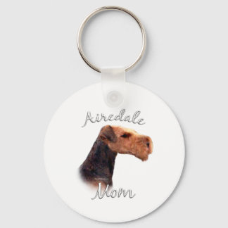Airedale Terrier Mom 2 Keychain