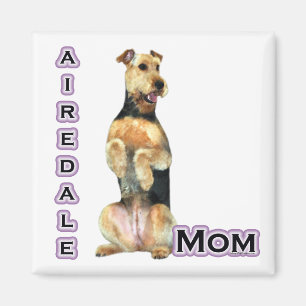 Airedale Terrier Mom 4  - Magnet