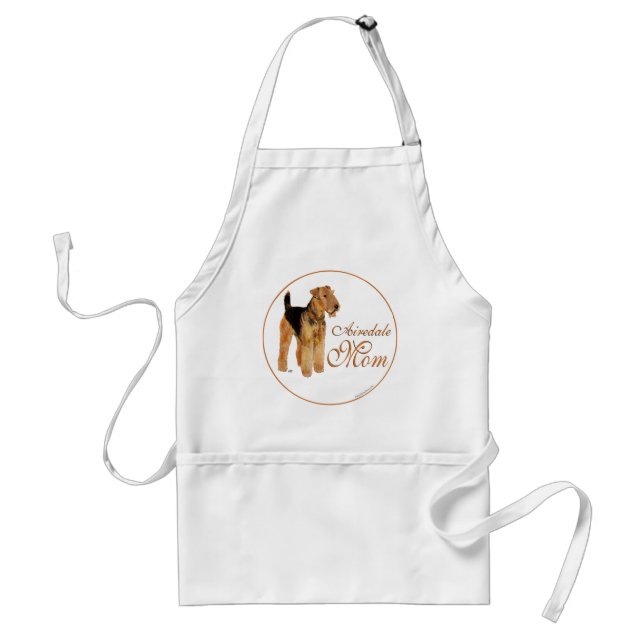 Airedale Terrier Mothers Day Adult Apron (Front)