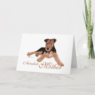 Airedale Terrier Mothers Day Card