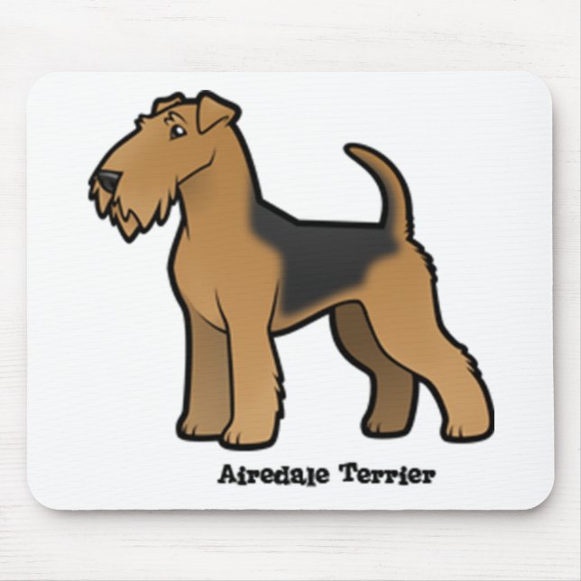 airedale terrier mouse pad (Front)