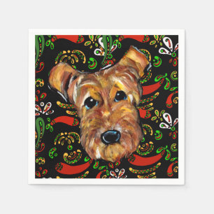 AIREDALE TERRIER NAPKINS