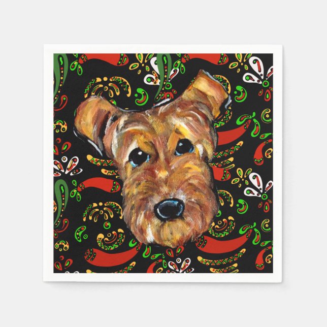  AIREDALE TERRIER       NAPKINS (Front)