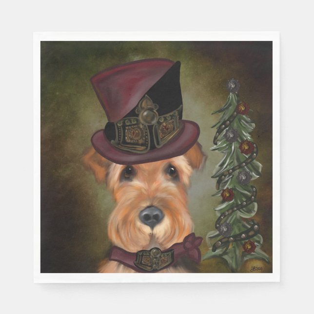 AIREDALE TERRIER NAPKINS (Front)