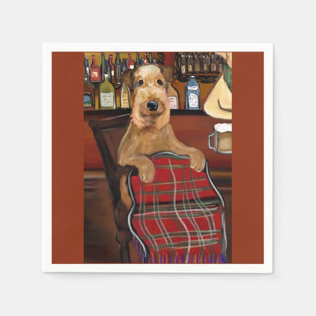 Airedale Terrier     Napkins (Front)