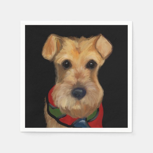 Airedale Terrier   Napkins (Front)