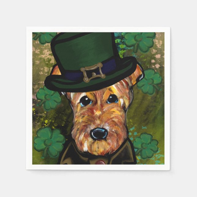 AIREDALE TERRIER   NAPKINS (Front)