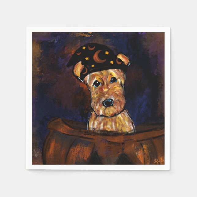 AIREDALE TERRIER   NAPKINS (Front)