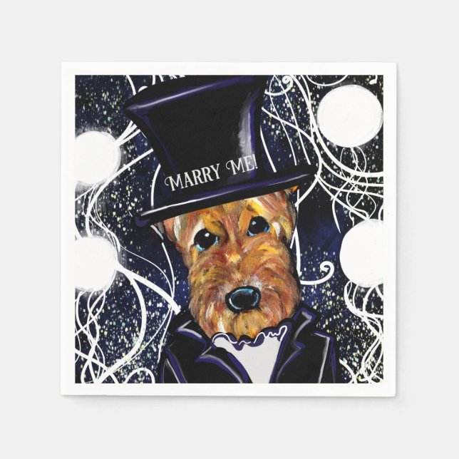  AIREDALE TERRIER        NAPKINS (Front)