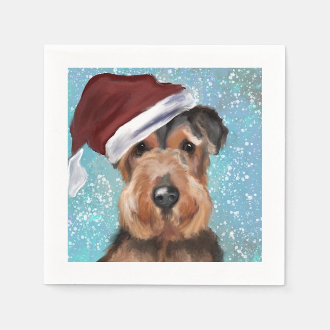 AIREDALE TERRIER NAPKINS (Front)