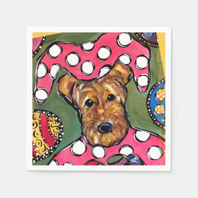  AIREDALE TERRIER     NAPKINS (Front)