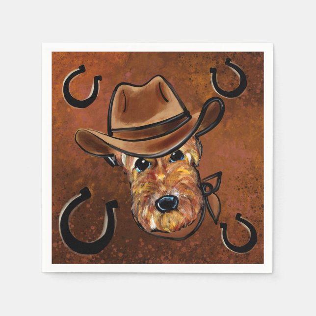  AIREDALE TERRIER       NAPKINS (Front)