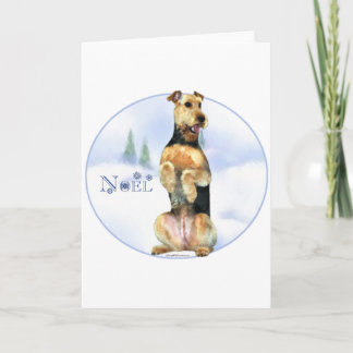 Airedale Terrier Noel Holiday Card