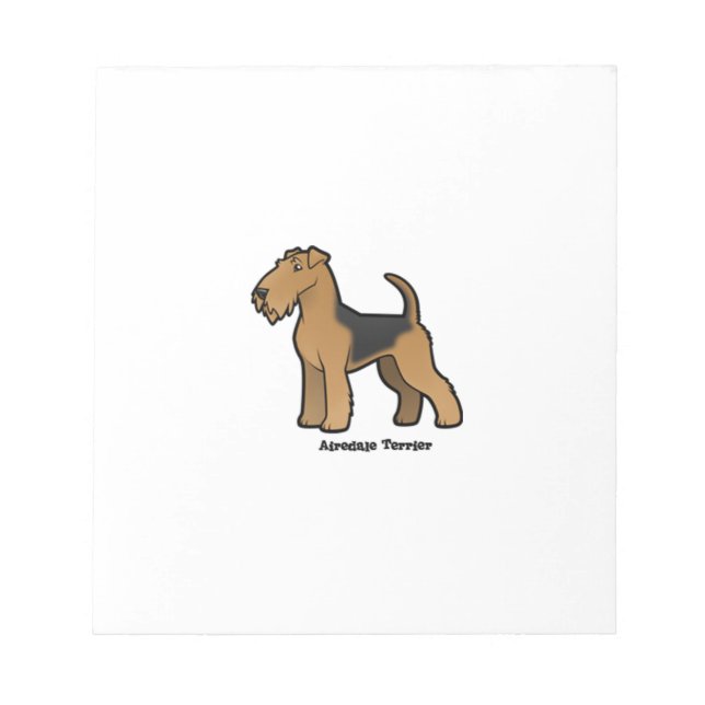 airedale terrier notepad (Front)