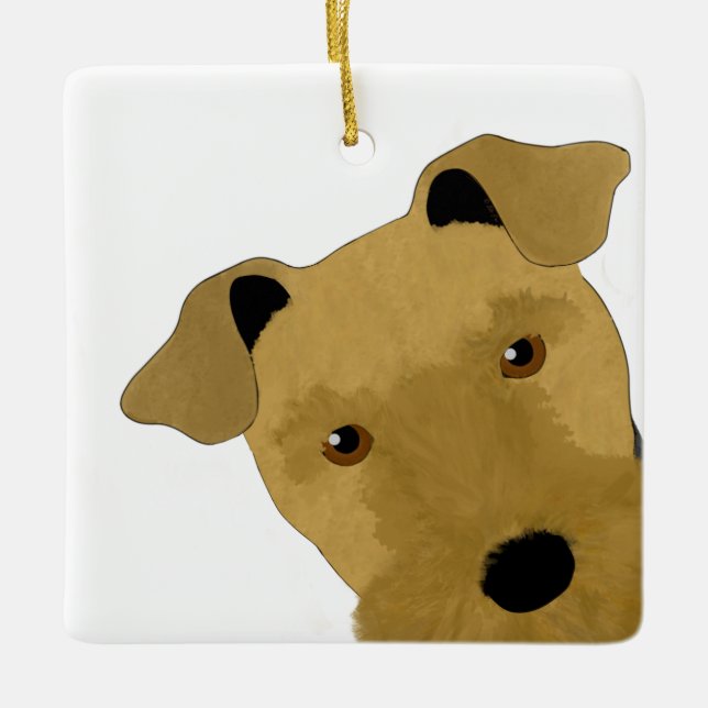 Airedale Terrier Ornament (Front)