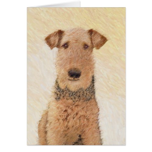 Airedale Terrier Painting _ Cute Original Art