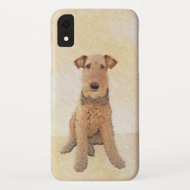 Airedale Terrier Painting - Cute Original Art Case-Mate iPhone Case (Back)