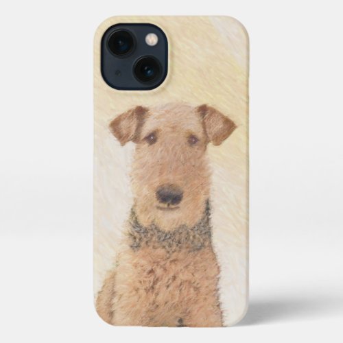 Airedale Terrier Painting _ Cute Original Art iPhone 13 Case