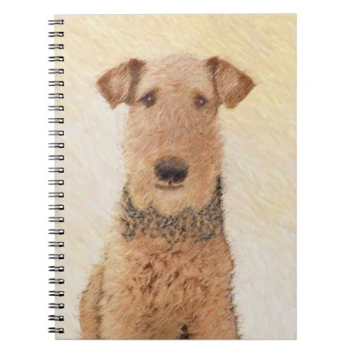 Airedale Terrier Painting _ Cute Original Art Notebook