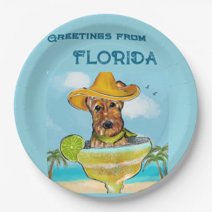 Airedale Terrier Paper Plates