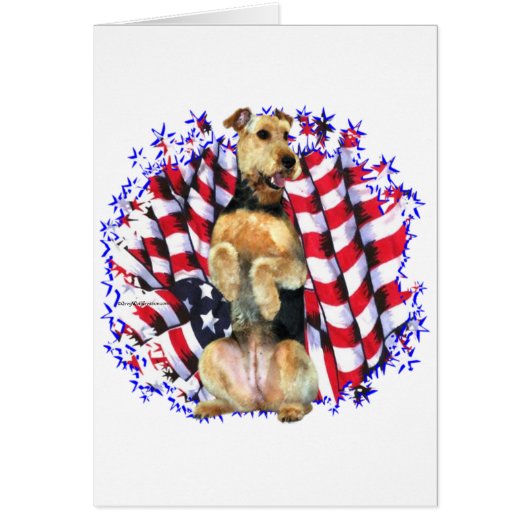 Airedale Terrier Patriot (Front)