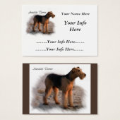 Airedale Terrier Personalized Cards (Front & Back)