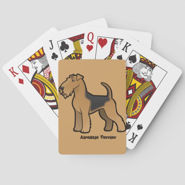 airedale terrier poker cards (Back)
