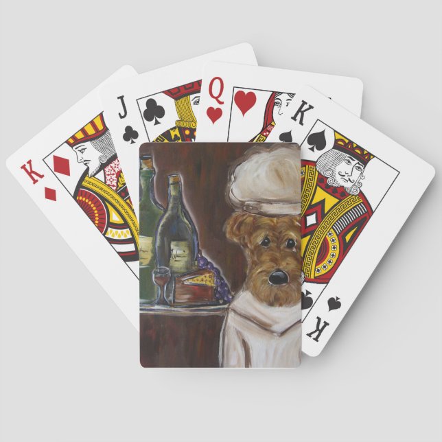 AIREDALE TERRIER POKER CARDS (Back)