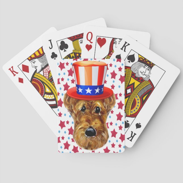 AIREDALE TERRIER POKER CARDS (Back)
